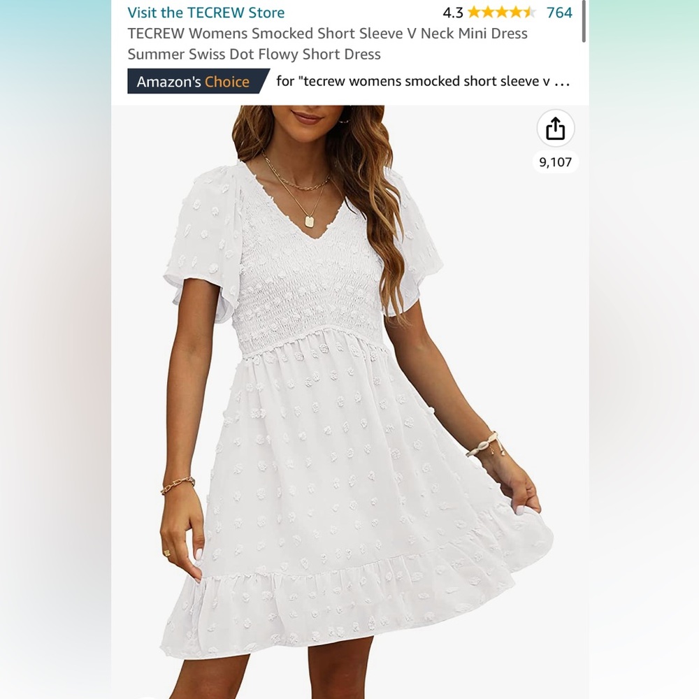 Summer Swiss dot flowy dress
